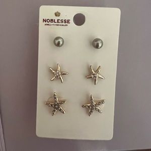 starfish/seashell earrings